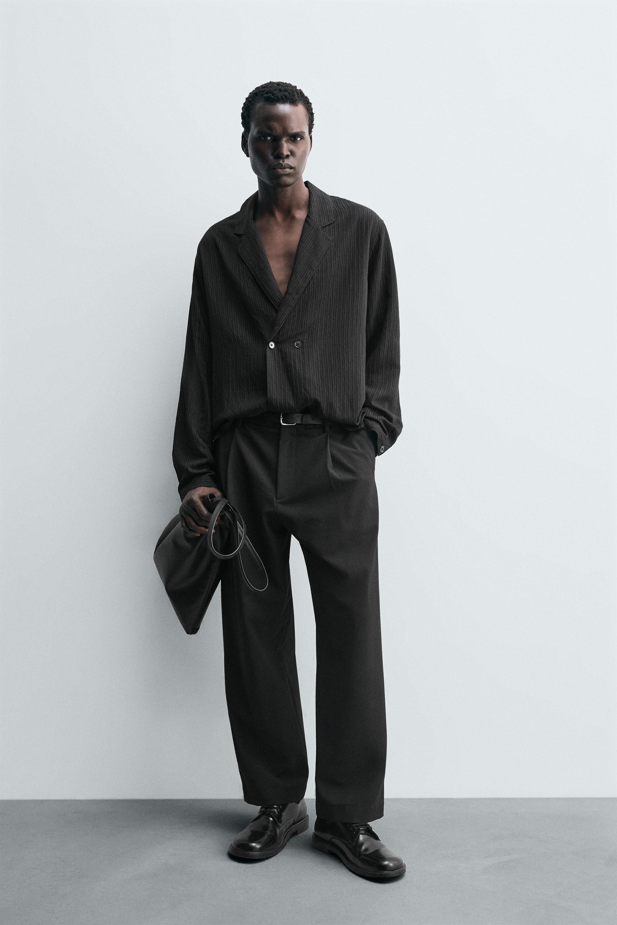 CHEMISE KIMONO À RAYURES